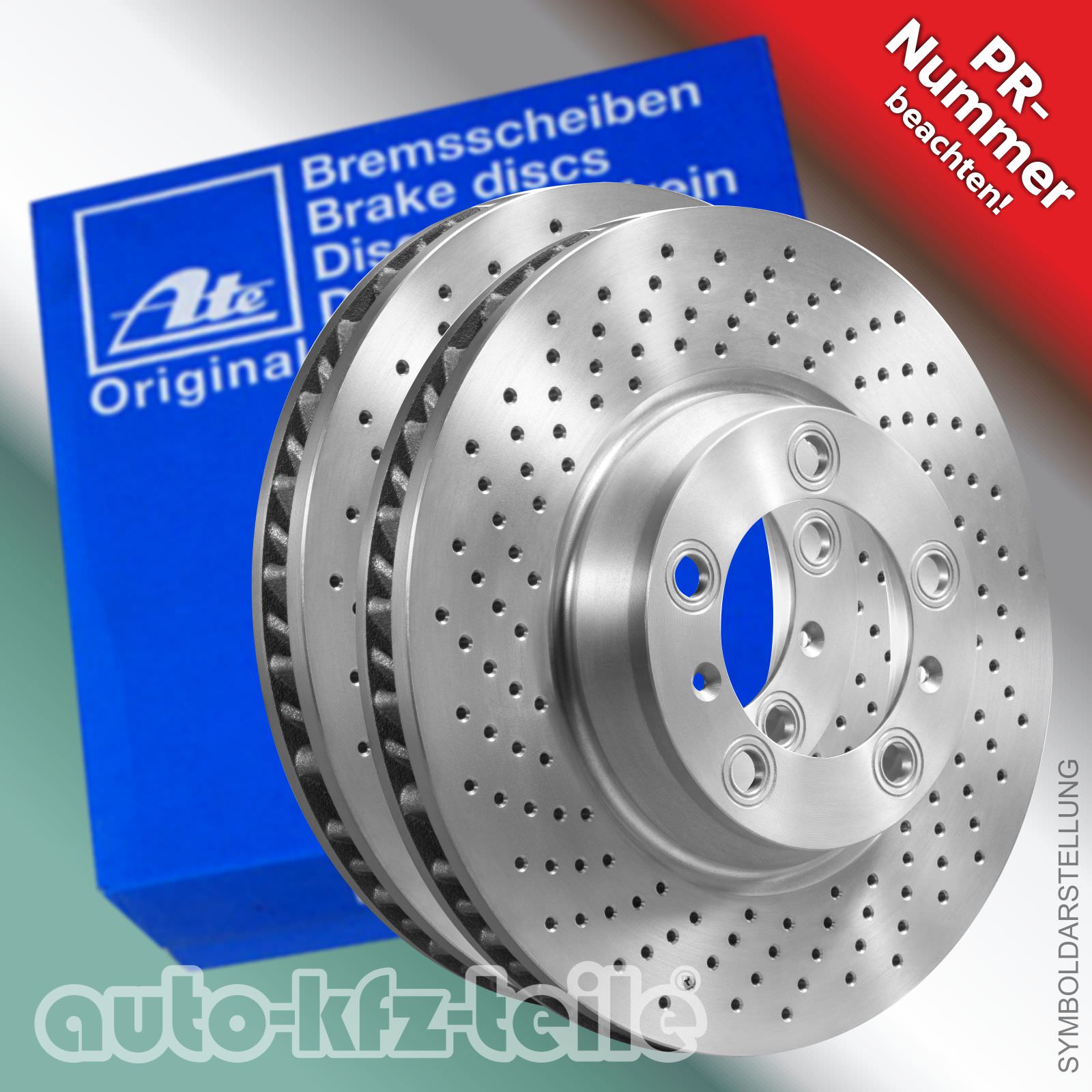 2 Zimmermann Bremsscheiben gelocht Fiat VA und HA