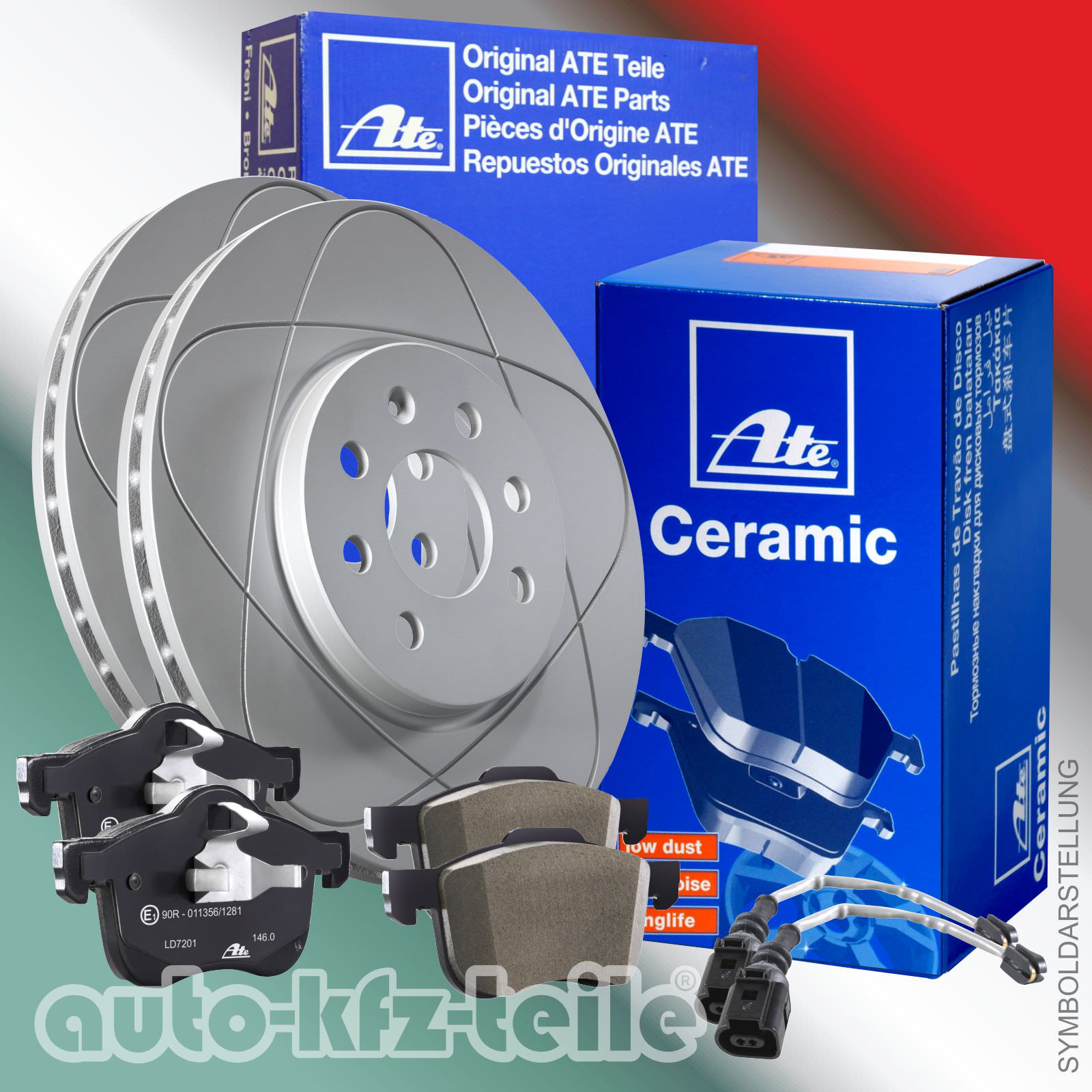 BREMSBELÄGE CERAMIC HINTEN BMW 3 Coupe 318 is E36 ATE BREMSSCHEIBEN
