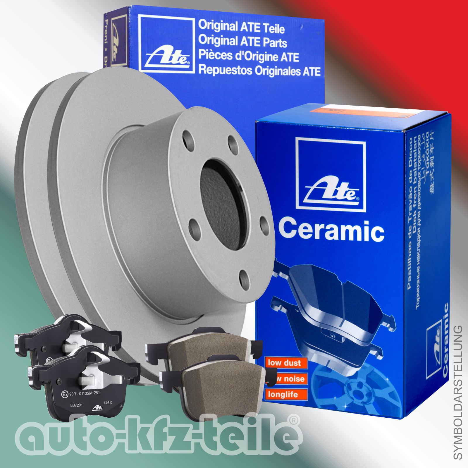 CERAMIC BELÄGE HINTEN BMW 1er E81 E87 ATE BREMSSCHEIBEN 280mm