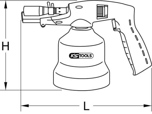 KS-Tools 903.5905 Kartuschenlötgerät,Piezo-Zündung,Metall 9035905 - Bild 3 von 5