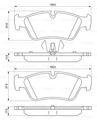 BOSCH Bremsbelag 0 986 494 096 - Bild 8 von 8
