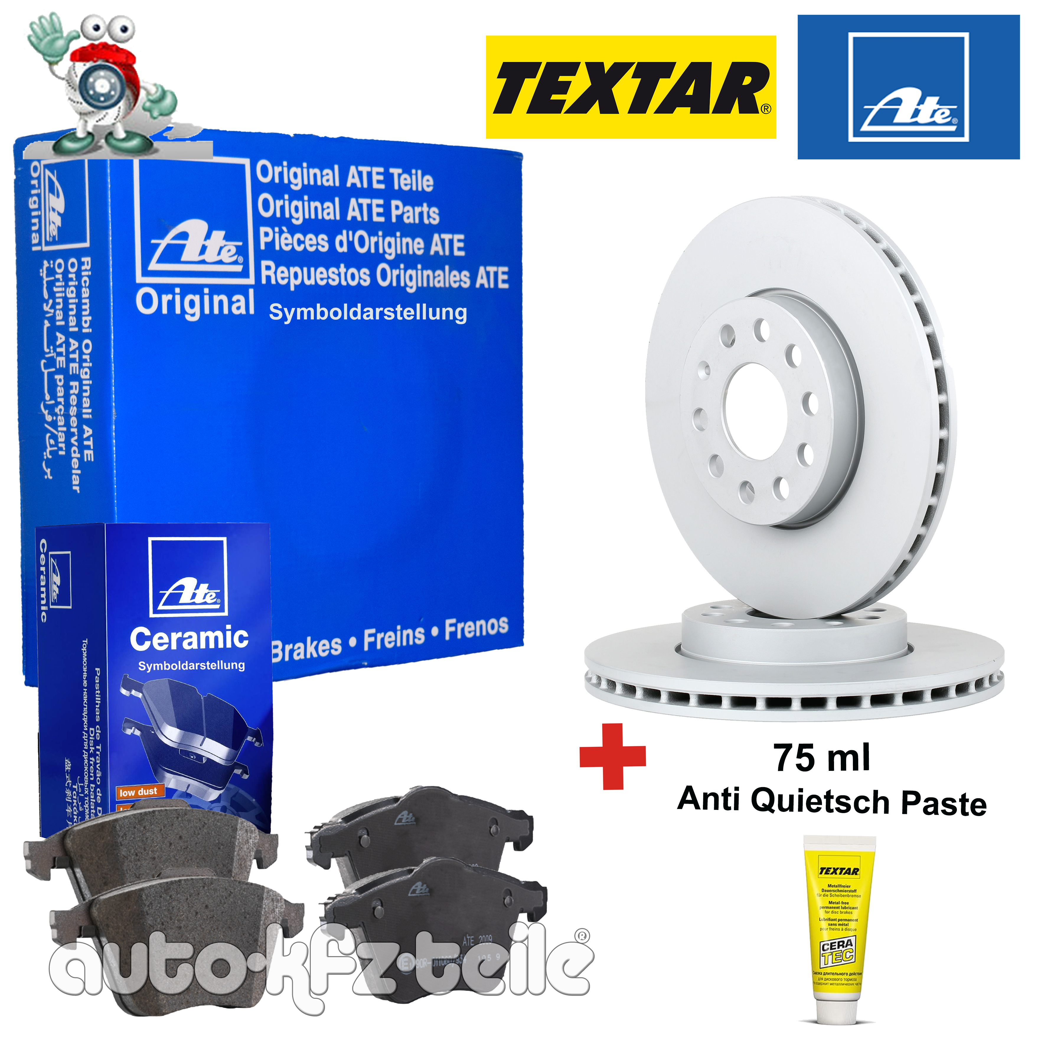 ATE CERAMIC Bremsensatz Ford Focus II 25 ST 320 mm VORN CERATEC - Bild 2 von 6