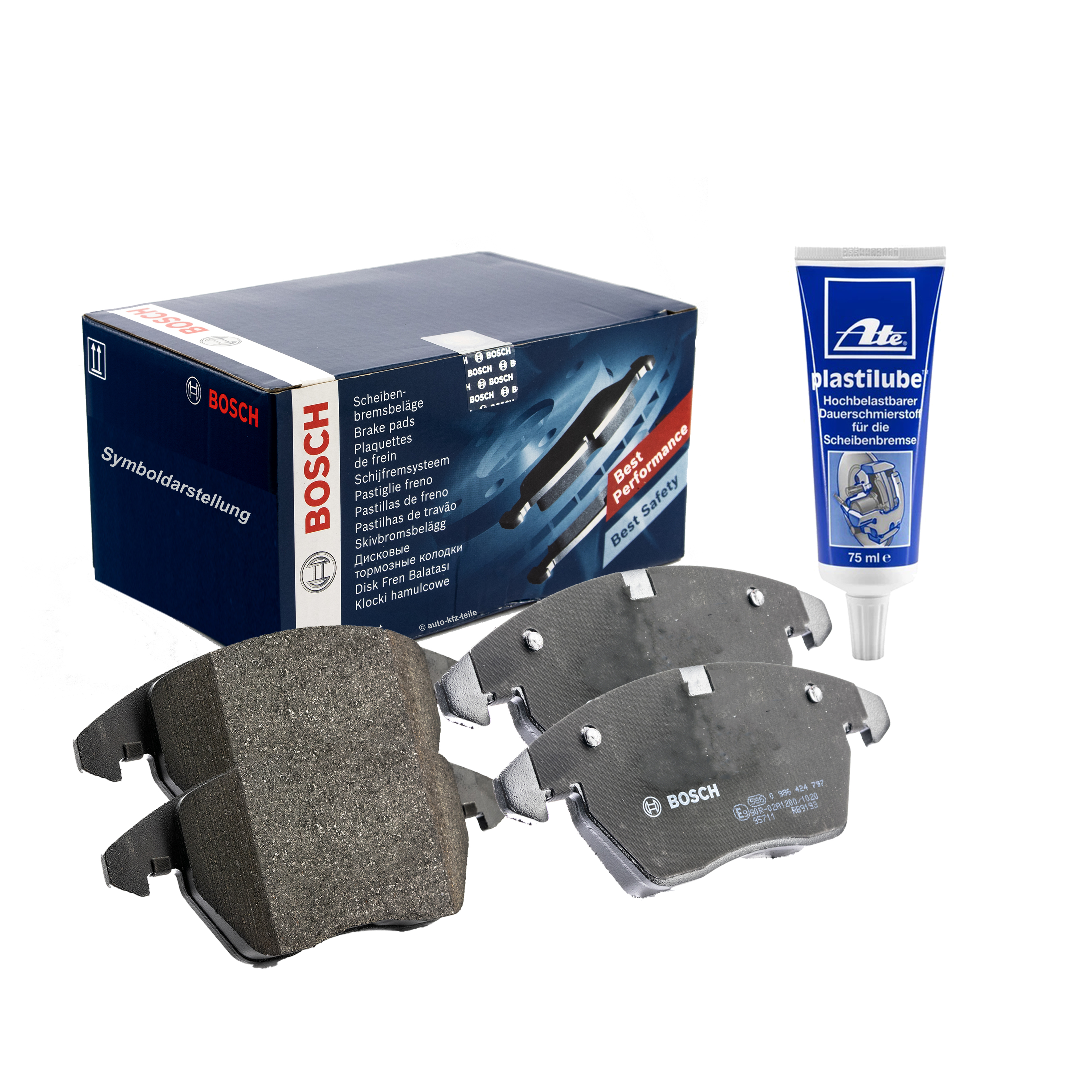 BOSCH Bremsensatz CITROEN BERLINGO C4 DS4 PEUGEOT 5008 VORN Ø283mm Reiniger