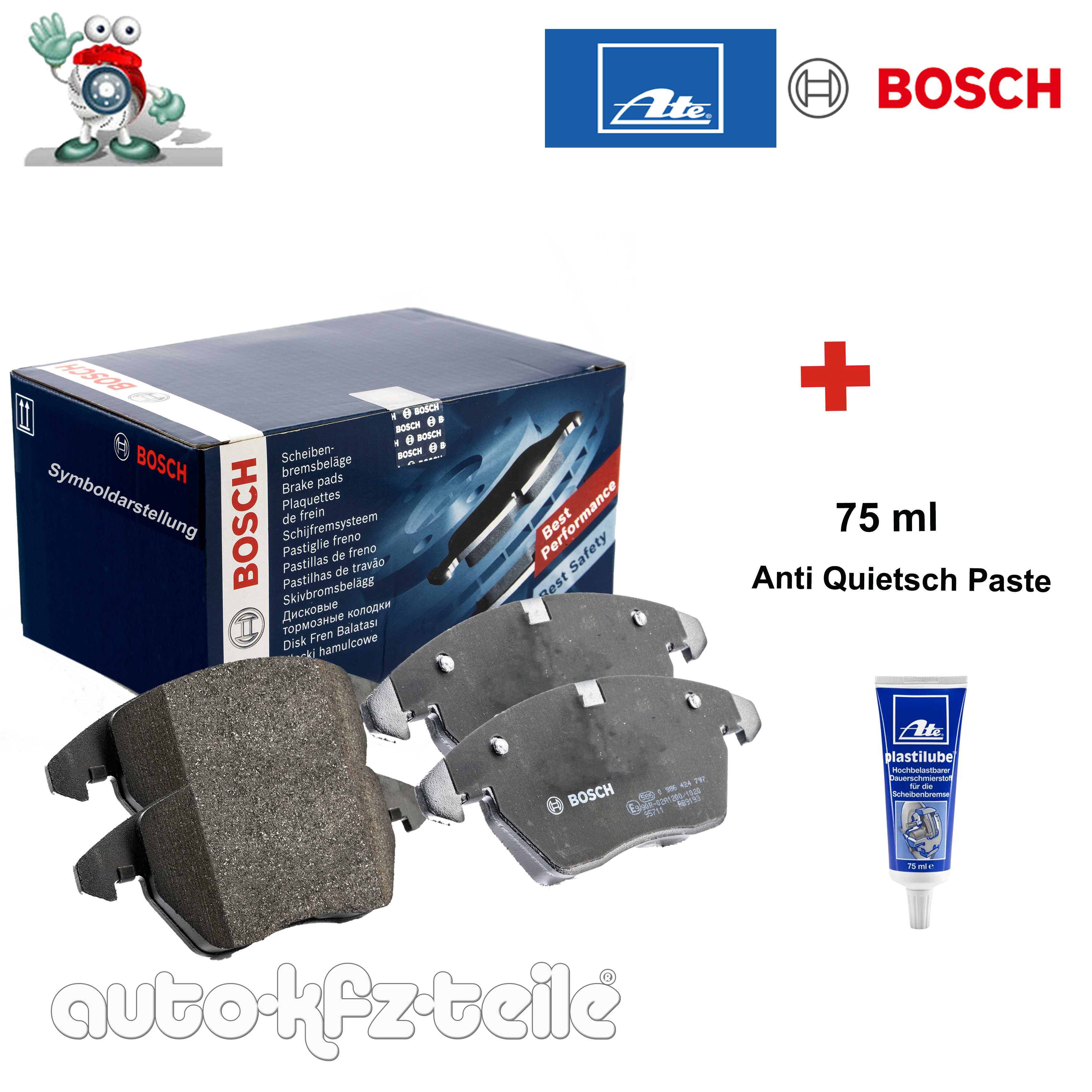 KAMOKA JQ202026 Bremsbackensatz für TOYOTA 