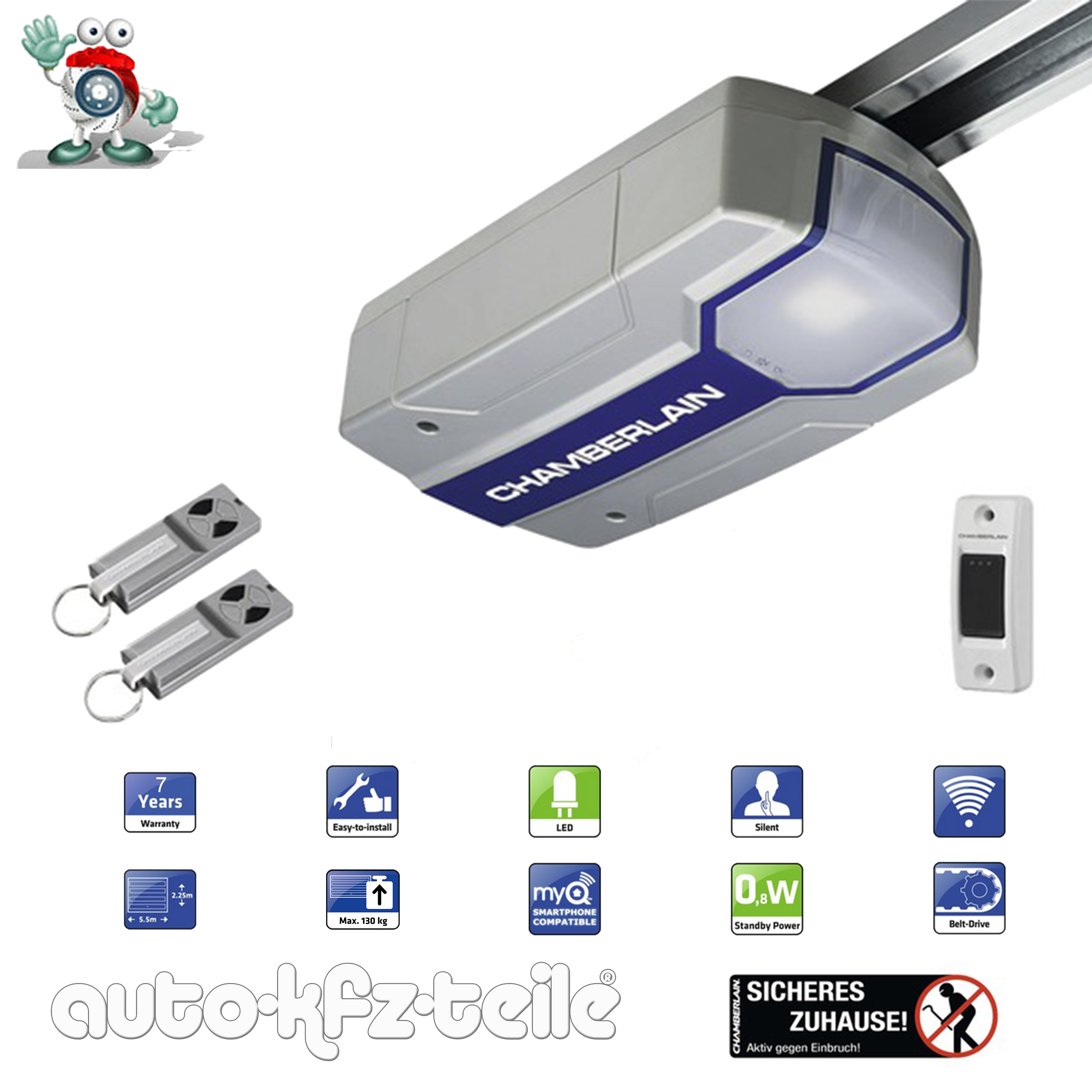 Chamberlain Garagentorantrieb Garagentoröffner ML 1000 EV 2 Handsender